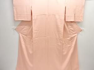 織柄一ツ紋色無地着物